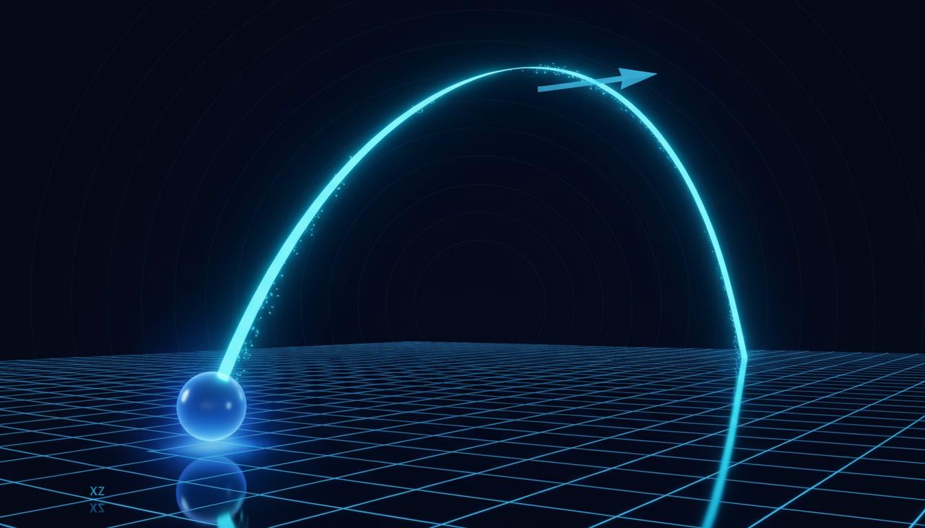 Trayectoria parabolica del objeto en movimiento